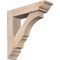 Ekena Millwork Balboa Traditional Smooth Bracket w/ Offset Brace, Douglas Fir, 5 1/2"W x 22"D x 22"H BKT0604X22X22BOA01SDF - alternate 1